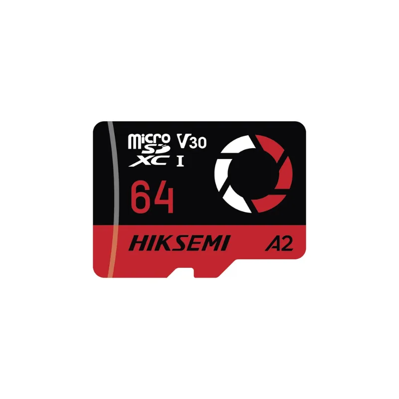 MicroSD Hiksemi Capture 64GB para Cámaras 4K HS-TF-E3(STD)/64G/CA