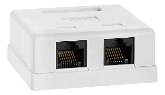 Caja de Superficie Panduit Mini-Com 2 Puertos Blanca NK2BXIW-A