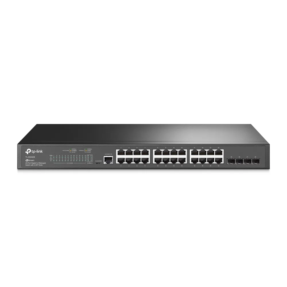 Switch TP-Link TL-SG3428 24 Puertos Gigabit 4 SFP Administrable L2+