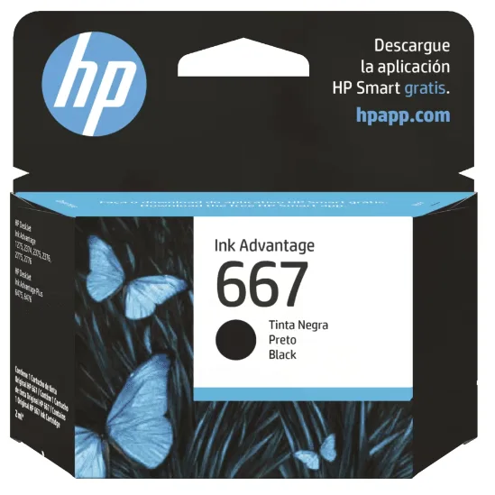 CARTUCHO DE TINTA HP 667 NEGRO (2459)