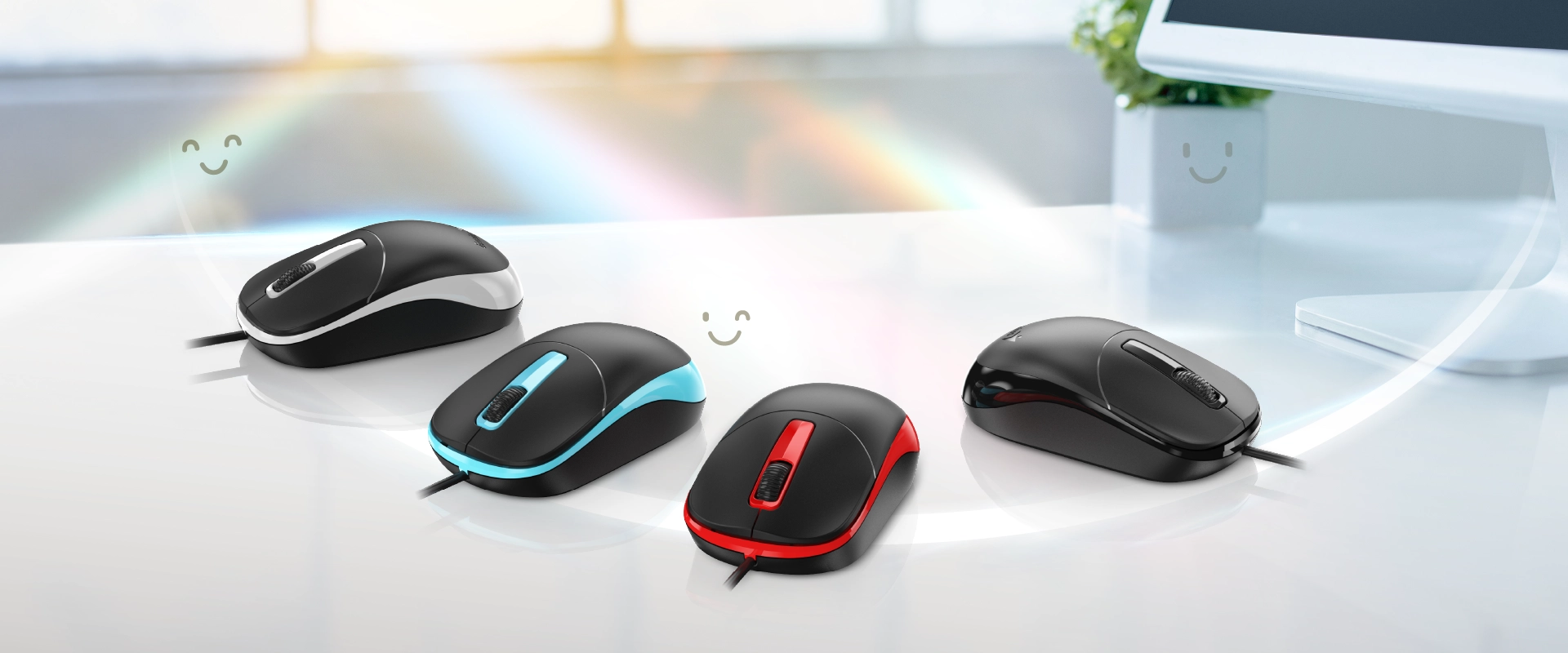 Mouse Genius DX-123 USB-C Optico 1200 DPI Negro Gris 31010033403
