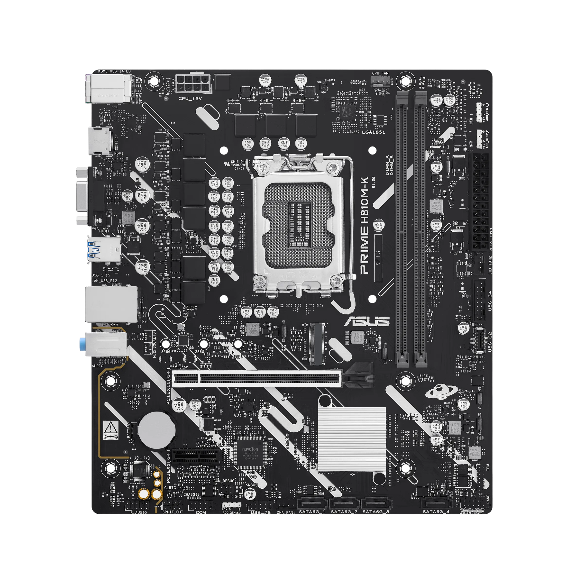 Motherboard Asus Prime H810m-k Lga 1851 Ddr5