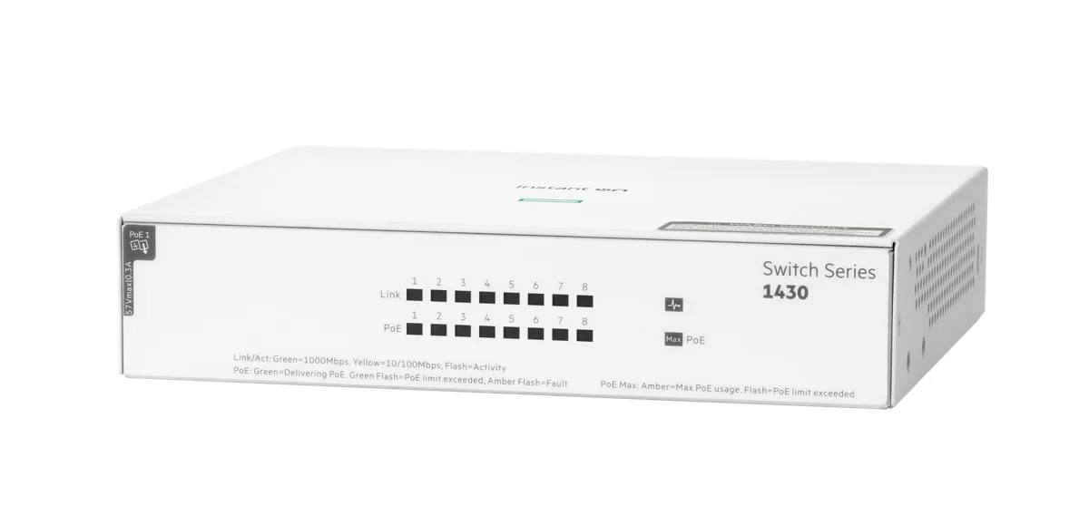 HPE ARUBA INSTANT ON 1430 8G POE 64W SWITCH