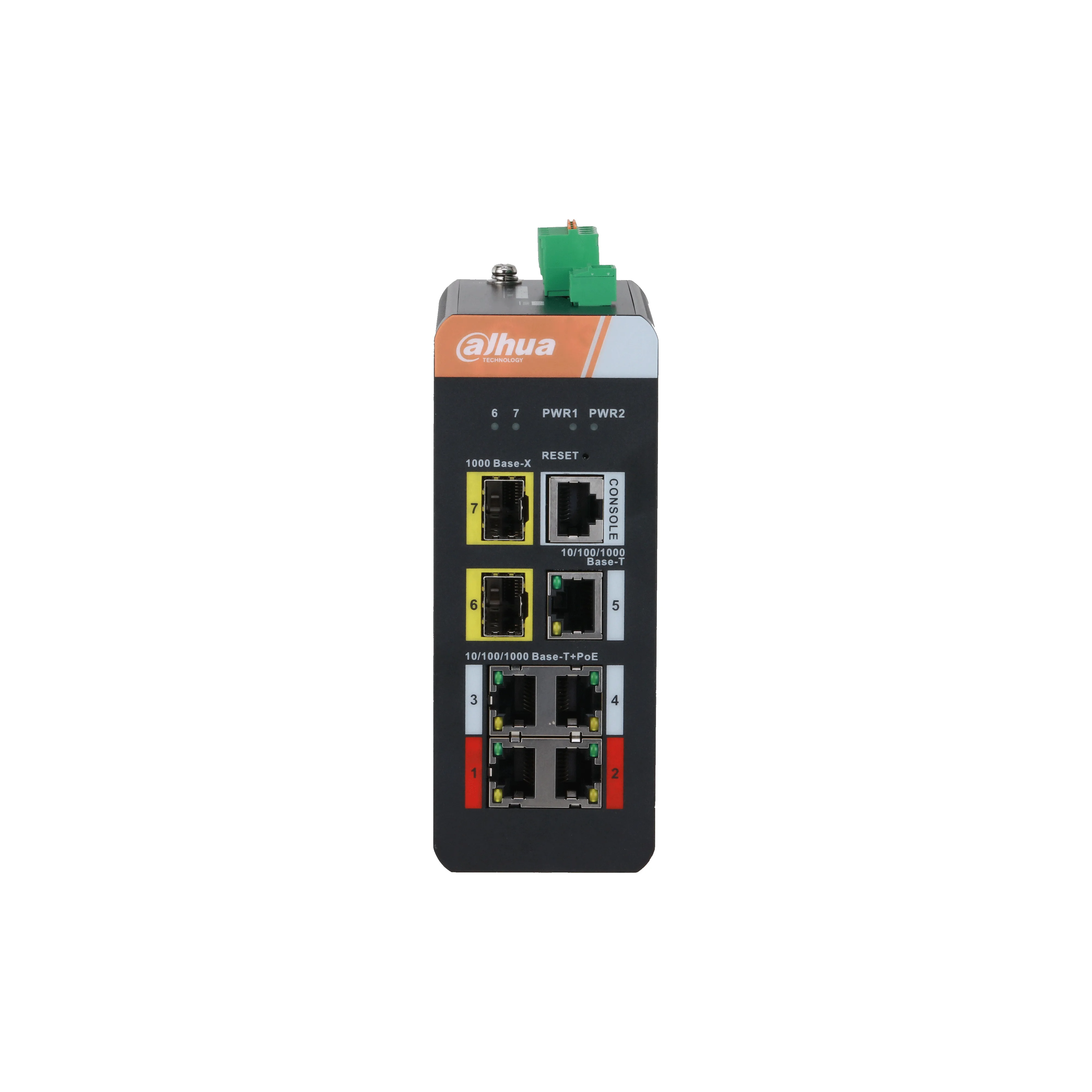 7-port Gigabit Industrial Switch with 4-port PoE (Managed) (NO INCLUYE FUENTE) — foto 2
