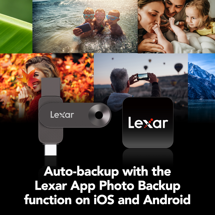 Disco Externo Ssd Lexar D500 128gb Afa 400/360mb/s Dual Drive Usb 3.2 A-c Gen 1