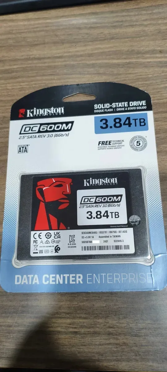 Disco SSD Kingston DC600M 3.84TB 2.5