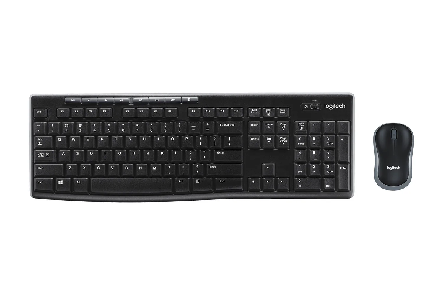 Combo Teclado y Mouse Inalámbrico Logitech MK270 Negro 920-004432