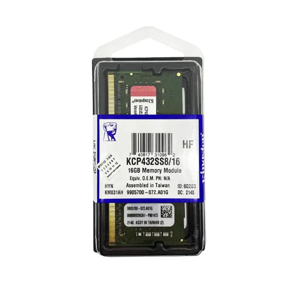 Memoria RAM SODIMM DDR4 16GB Kingston 3200 MHz CL19 para notebook