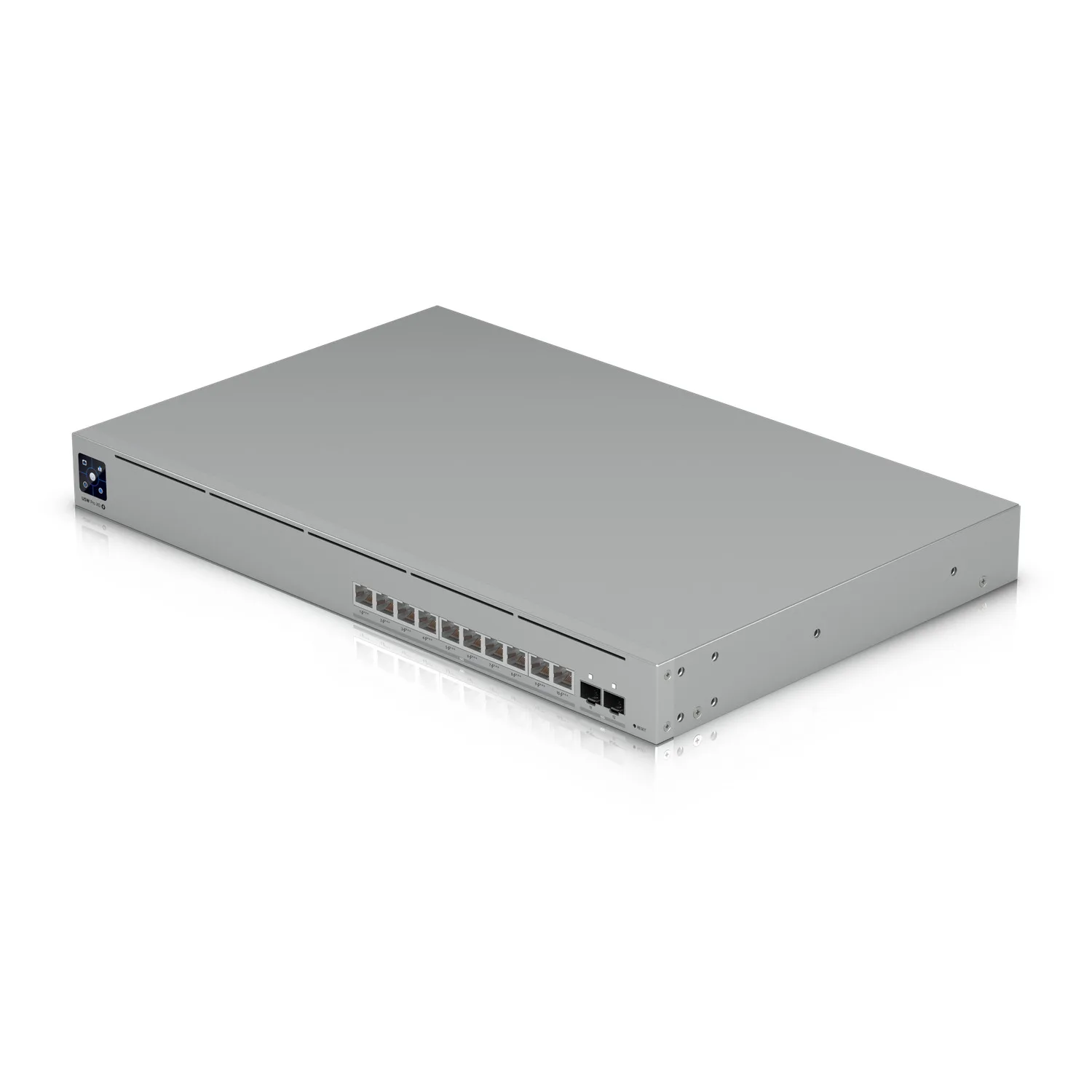 Pro XG 48 PoE- Professional-grade, 48-port Layer 3 Etherlighting™ PoE+++ switch with (32) 10 GbE, (16) 2.5 GbE PoE, and (4) 25G SFP28 ports.