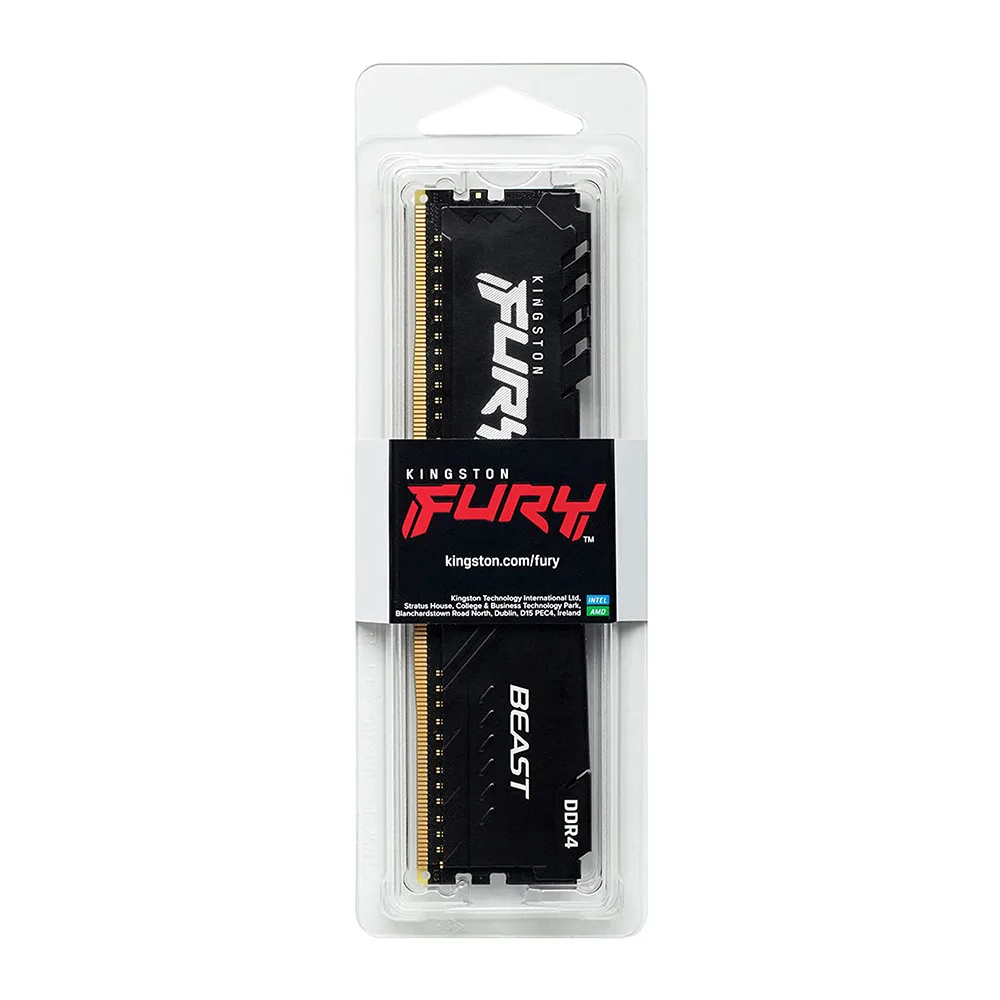 Memoria RAM DIMM DDR4 8GB Kingston FURY Beast 3200 MHz CL16 negra