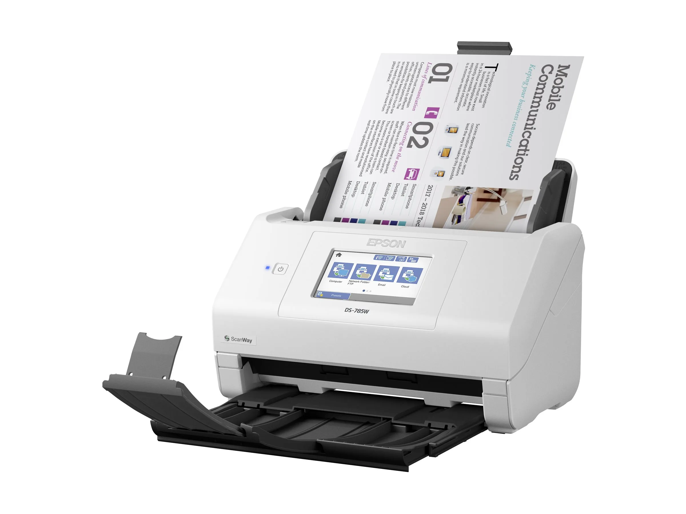 SCANNER EPSON DE DOC WORKFORCE DS-785W 45 PPM WIFI