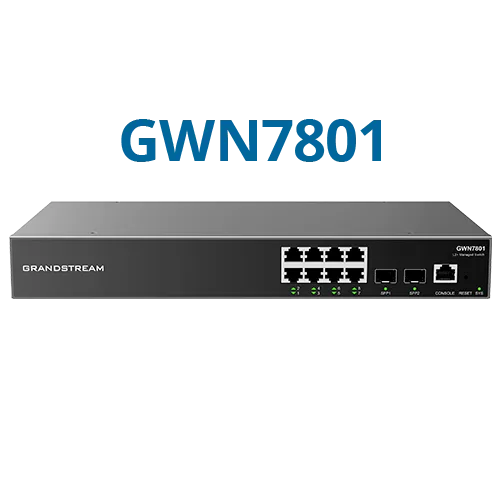 Switch Grandstream GWN7803P L2+ 24 Puertos Gigabit PoE+ 4 SFP