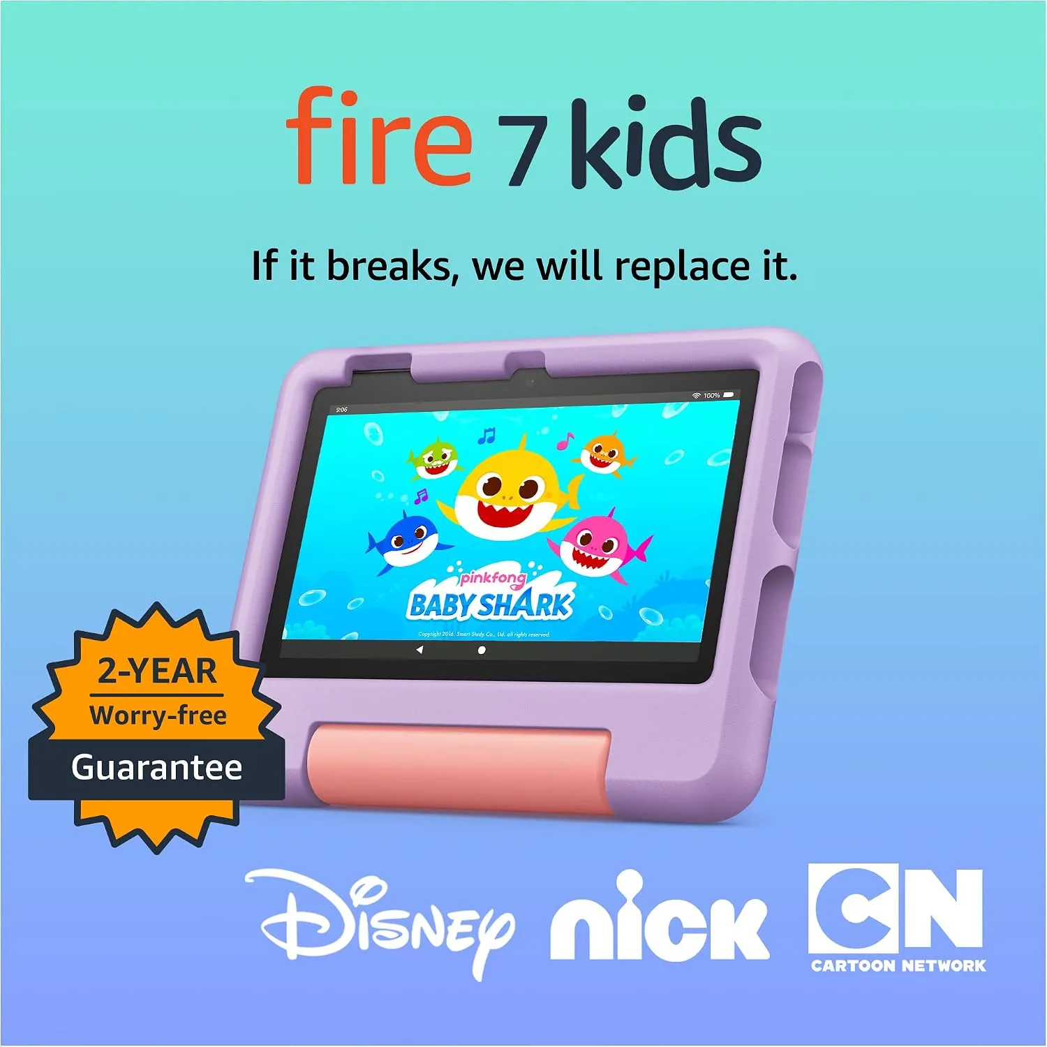 Tablet Amazon Fire 7 Kids 12 Gen 7" 16gb Violeta y Rosa B0BL8WSCH3
