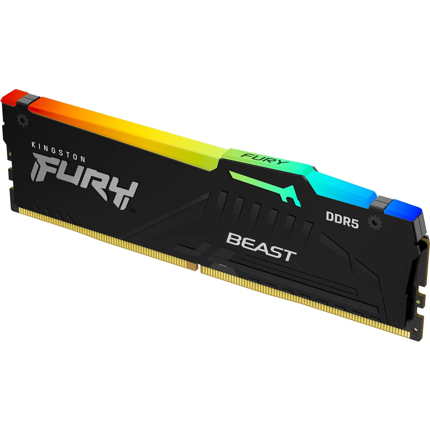 Memoria RAM DIMM DDR5 32GB Kingston FURY Beast RGB 6400 MHz negro