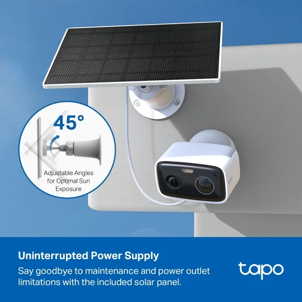 Kit Cámara de Seguridad TP-Link Tapo C400 KIT 1080p WiFi Batería 5200mAh Panel Solar IP65 TL-TAPOC400K