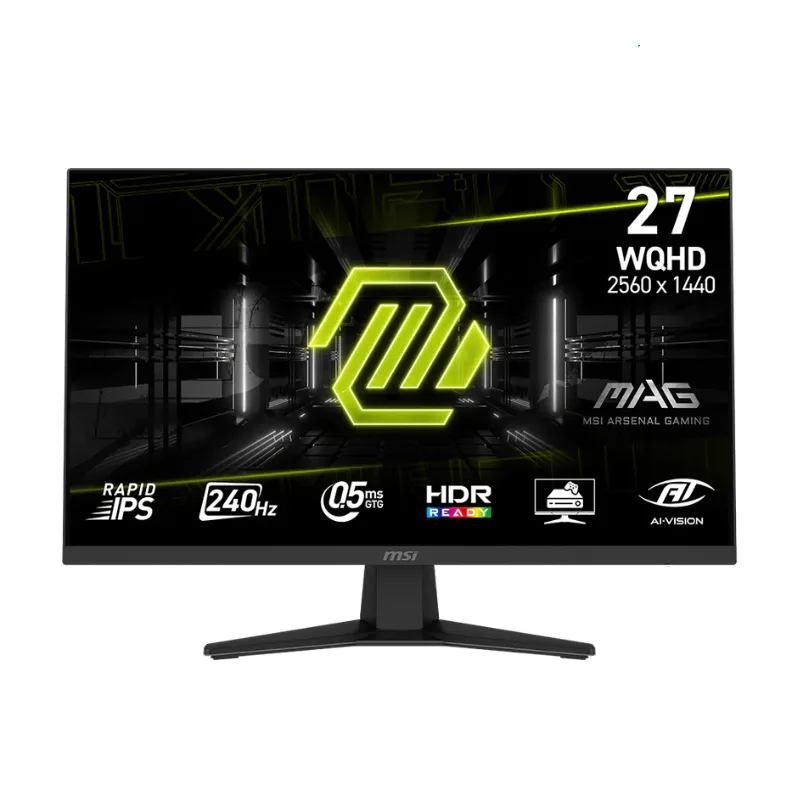 Monitor Gamer MSI 27" MAG 274QF QHD Rapid IPS 240Hz 0.5ms Flat 2xHDMI + 1xDP (II) (1652)