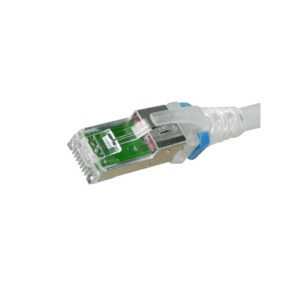 PC,RJ45,RJ45,6A,S/FTP,T568A/B,STR,CM/LSOH1, WHT,CLR,2F,BULK
