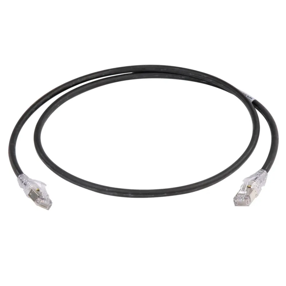 NPC, Cat 6A, Shielded, LSZH, Black, 3M