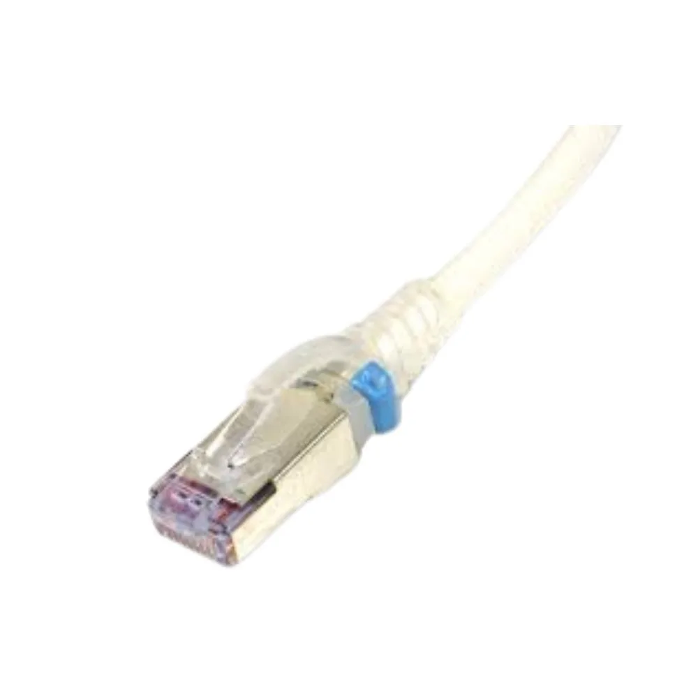 PC,RJ45,RJ45,6A,S/FTP,T568A/B,STR,CM/LSOH1,WHT,CLR,5F,BULK,28AWG