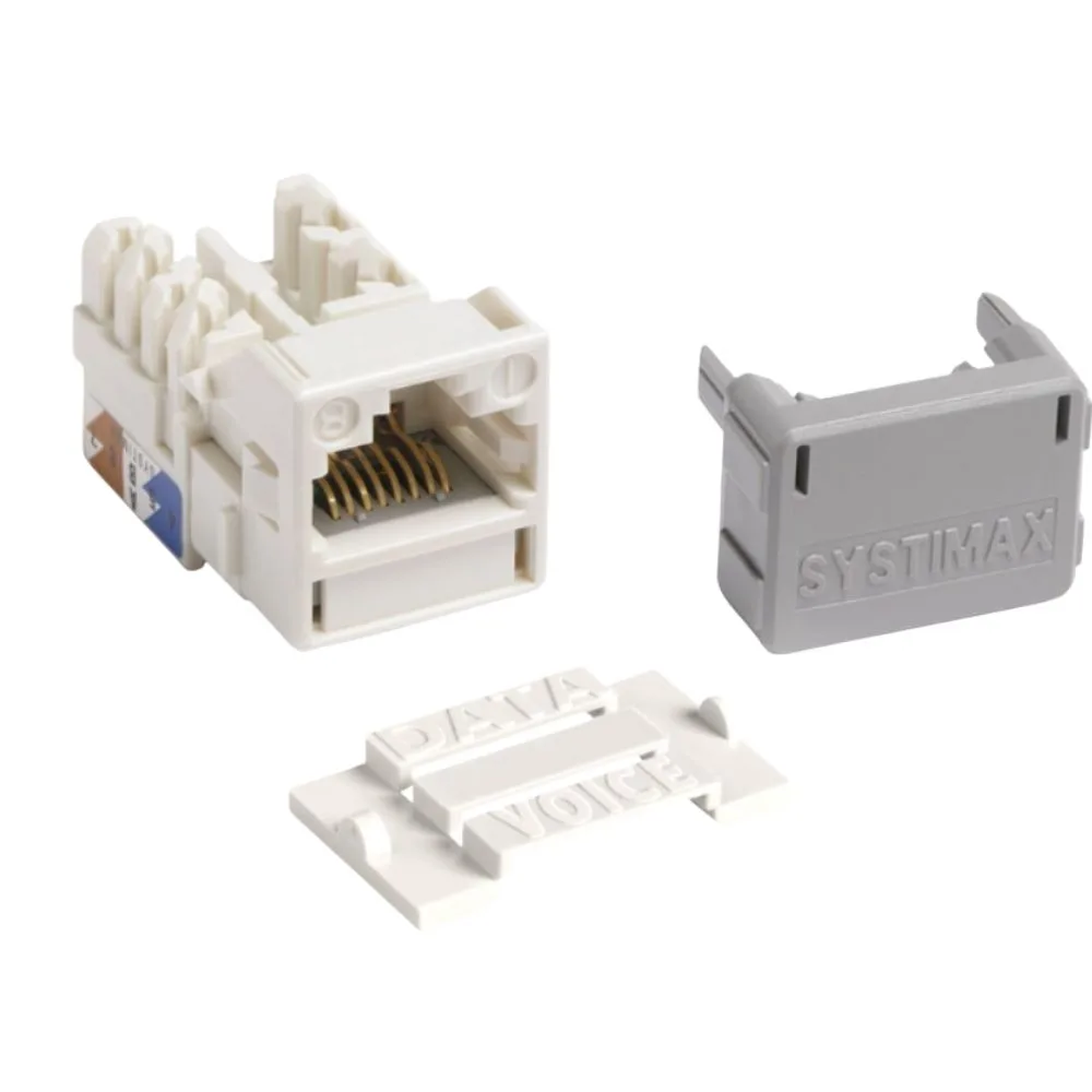 Jack MGS 400 x 1 GigaSPEED X10D® M-Series Modular Jack, RJ45, Cat6 Unshielded, White
