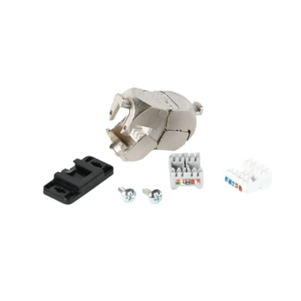 Copper, Connector, In-Line Connector, Shielded, Category 6A, In-Line Connector, Tool-Less, T568A/B, 23-28 AWG
