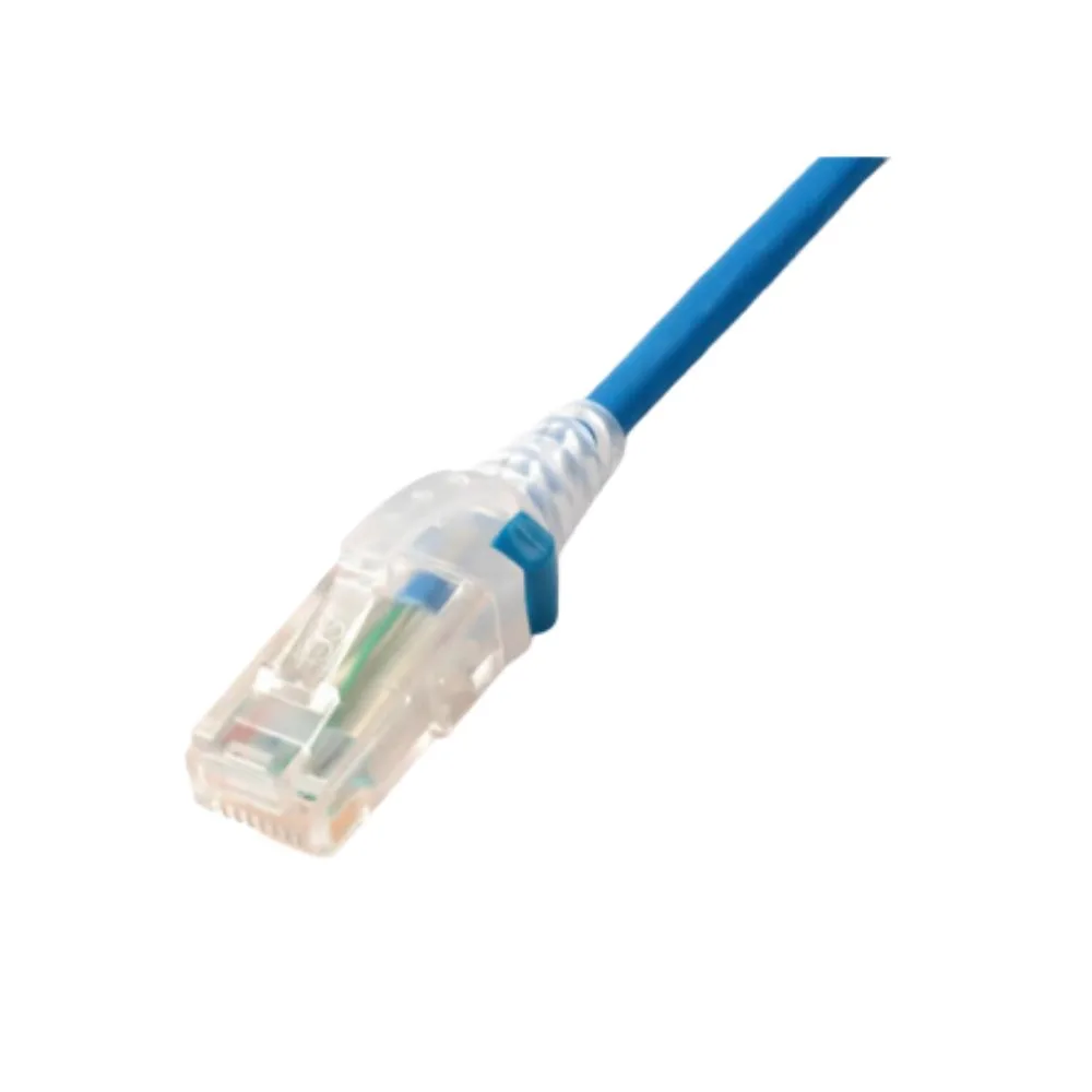 Copper,Patch Cord,RJ45,RJ45,Category 6,UTP,T568A/B,Stranded,CM/LSOH-1,White Cable,Clear Boot,05 Feet,28 AWG