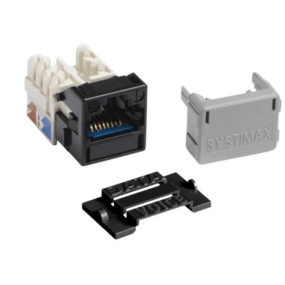 Jack MGS 600 x 24 GigaSPEED X10D® M-Series Modular Jack, RJ45, Cat6A Unshielded, Black