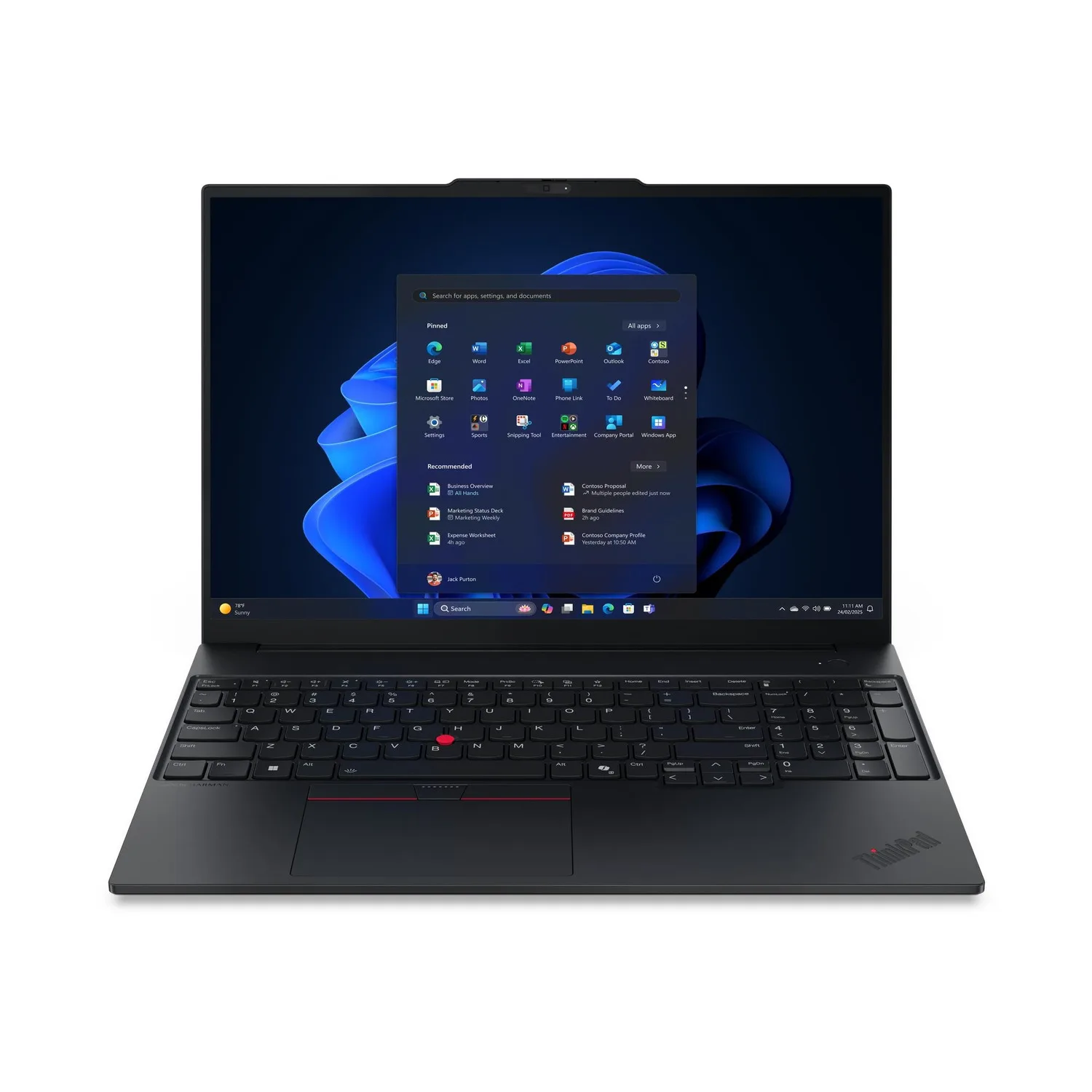 Notebook Lenovo ThinkPad E16 Gen 2 16" AMD Ryzen 5 7535HS 16GB DDR5 512GB SSD Win11 Pro | 21SU000BAR