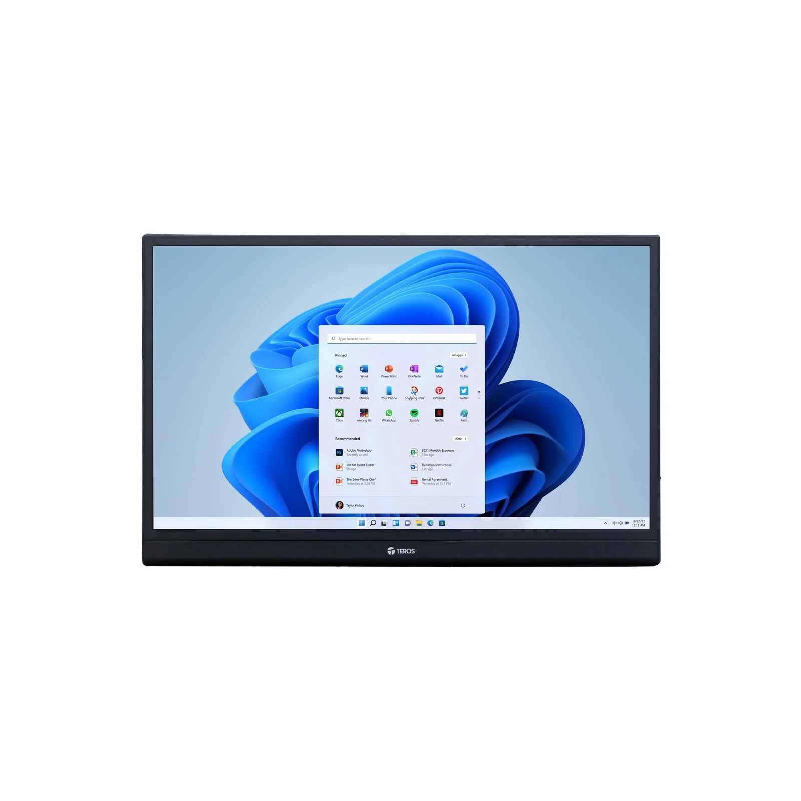 Monitor Portatil Teros TE-1501S 15.6" Plano IPS FHD (1920 x 1080) 60Hz USB — foto 2