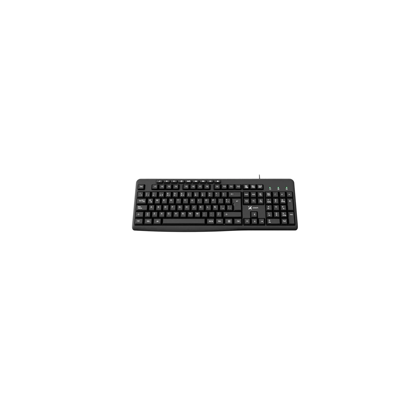 Teclado Xtech USB Multi Español Negro — foto 2