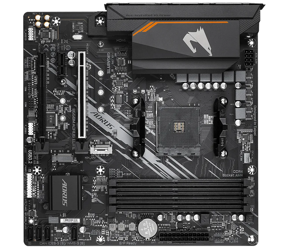 Motherboard Gigabyte B550m Aorus Elite Am4 Ddr4