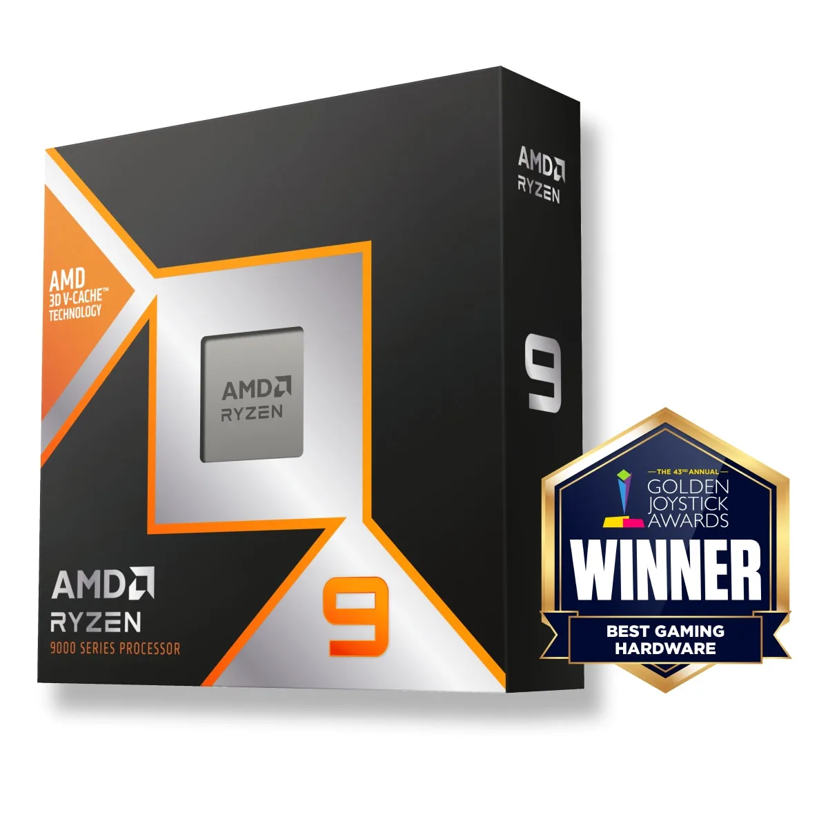 Procesador AMD Ryzen 9 9900X3D AM5 12 Núcleos 24 Hilos 4.4GHz 5.5GHz 128MB Cache 120W 100-100001368WOF