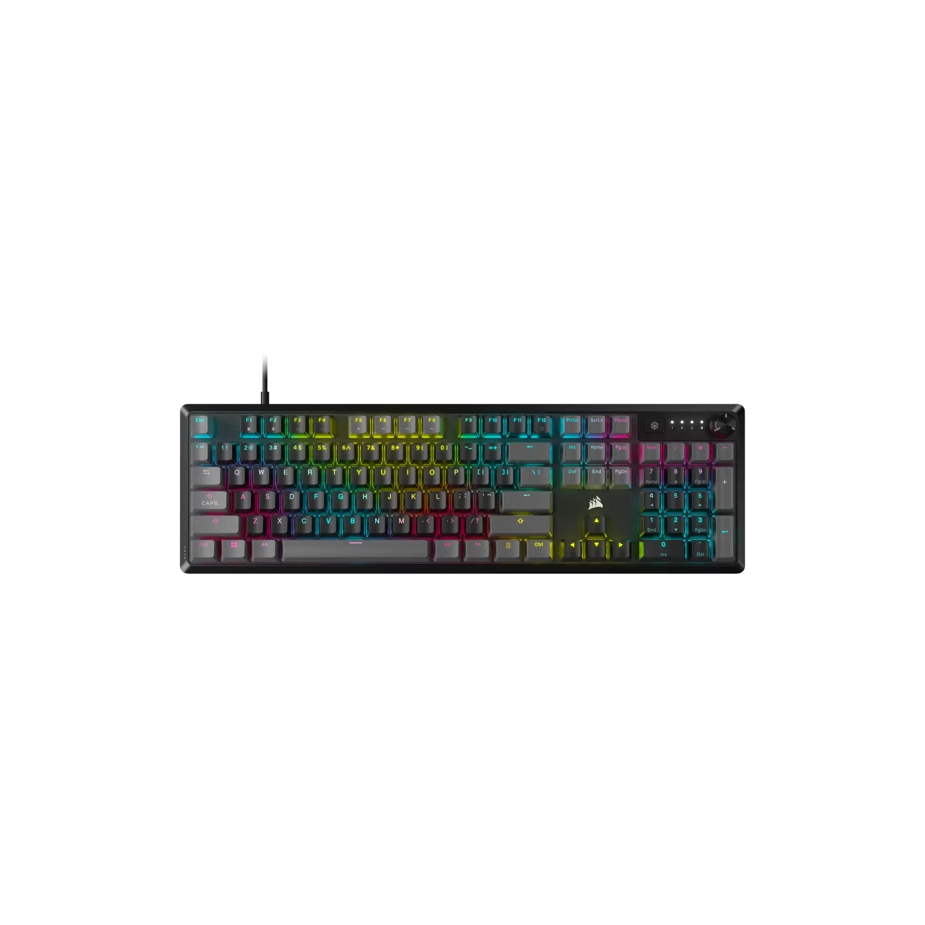 Teclado gamer mecánico Corsair K70 CORE RGB USB Gris EN — foto 2