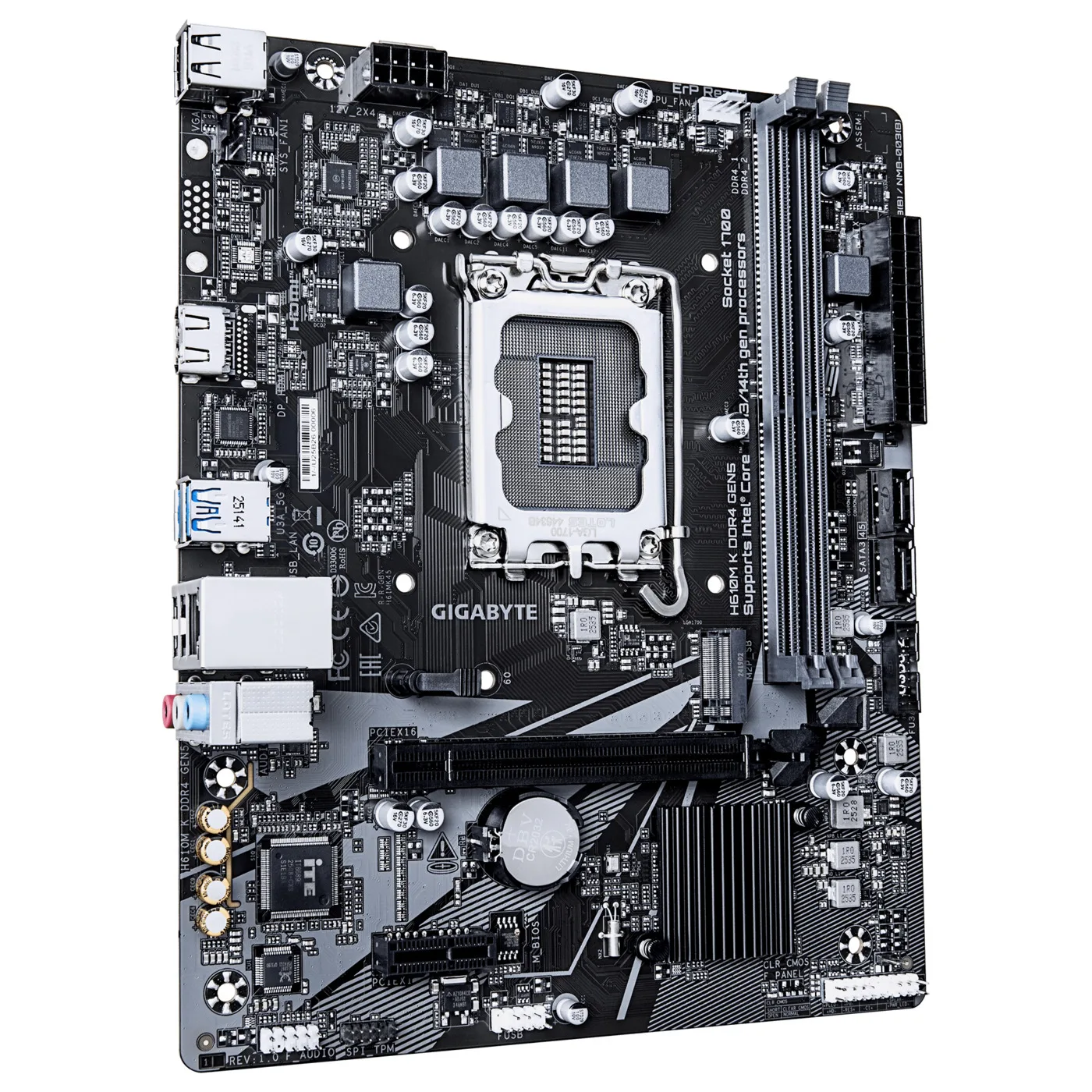 Motherboard Gigabyte H610m K Ddr4 Gen5 Lga1700 Ddr4 — foto 6
