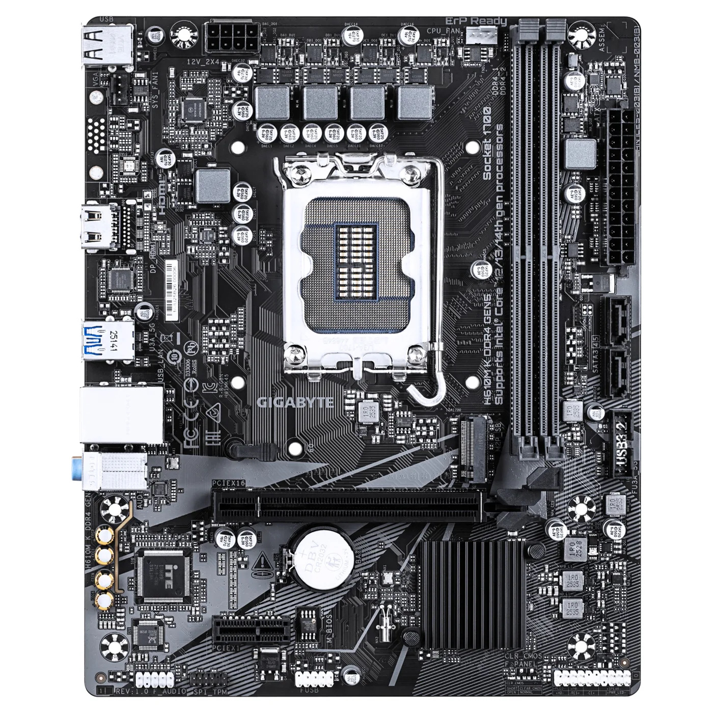 Mother Gigabyte H610M K DDR4 GEN 5 1700 (12va/13va/14va Gen) (0514)