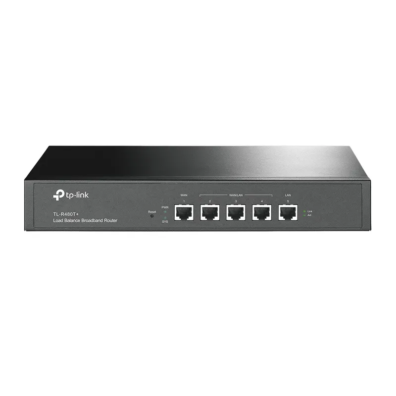 Router Balanceador de Carga TP-Link TL-R480T+ Multi-WAN 5 Puertos 10/100