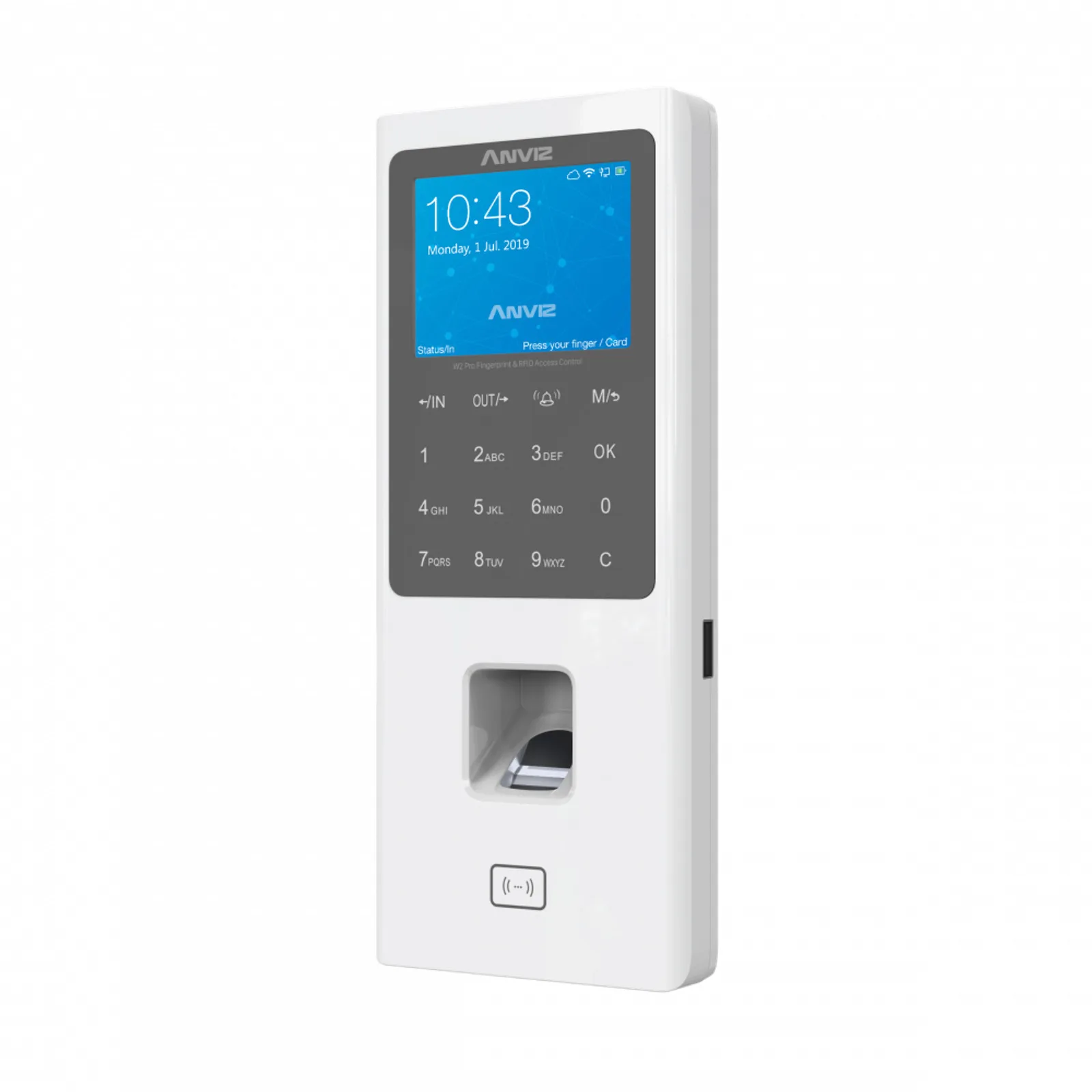 CONTROL DE ACCESO ANVIZ W2 PRO S/FUENTE