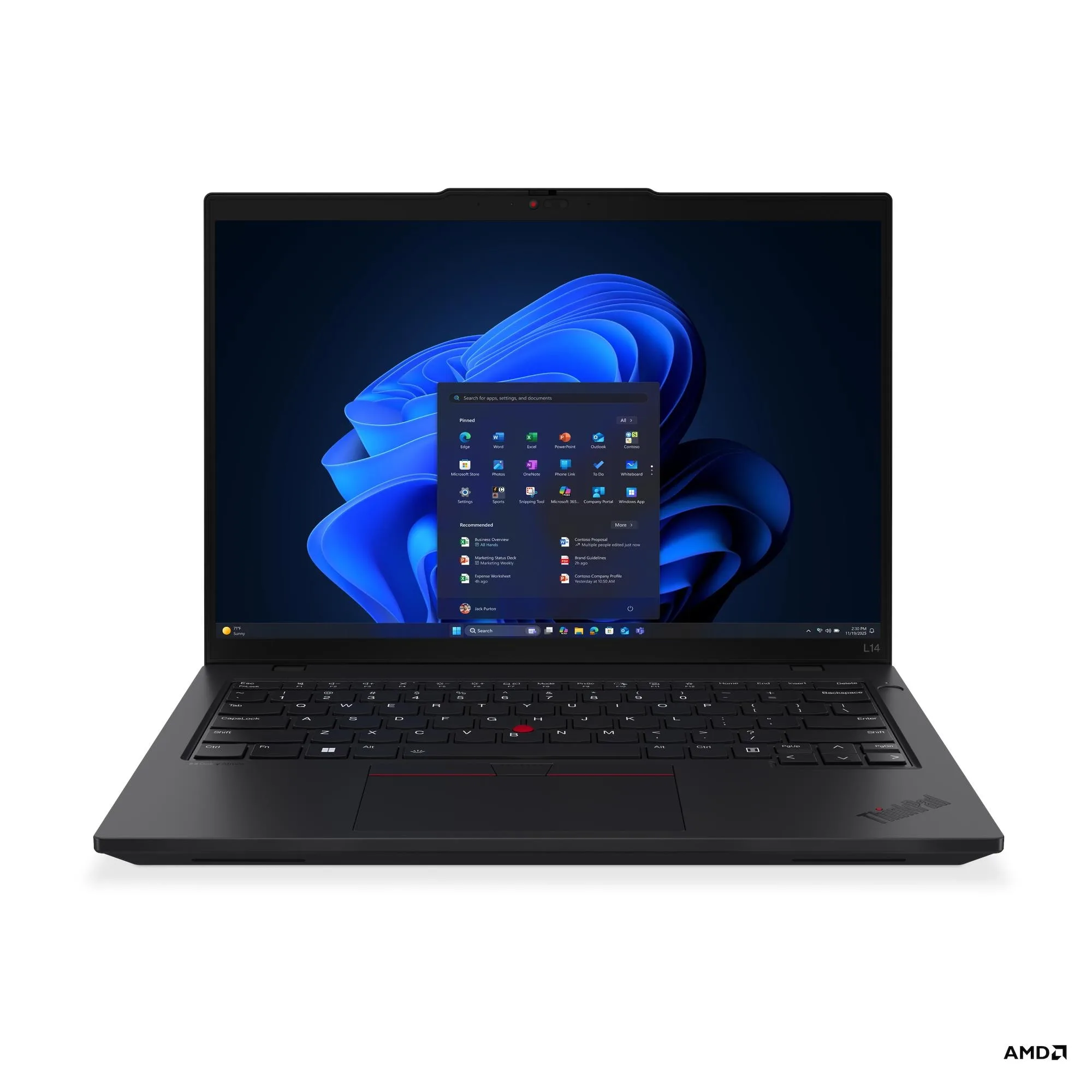 Notebook Lenovo ThinkPad L14 Gen 6 14" WUXGA IPS AMD Ryzen 7 PRO 250 16GB DDR5 512GB SSD Windows 11 Pro 21S90008AR