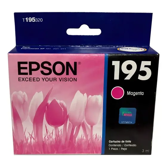 Cartucho De Tinta Epson T195320-AL Magenta