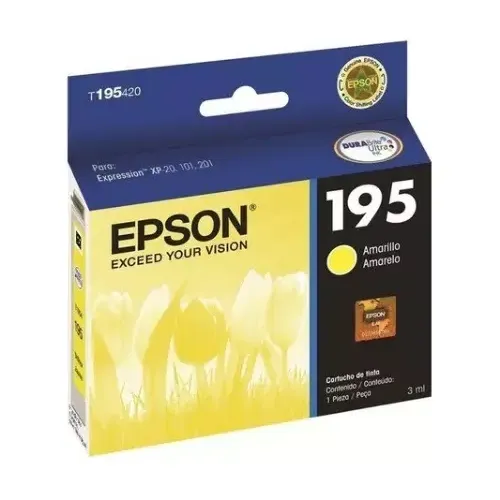 Cartucho De Tinta Epson T195420-AL Amarillo
