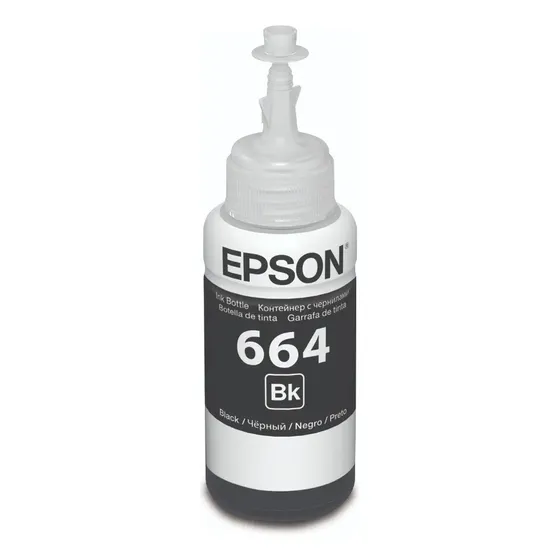 Botella De Tinta Epson T664120-AL Negro