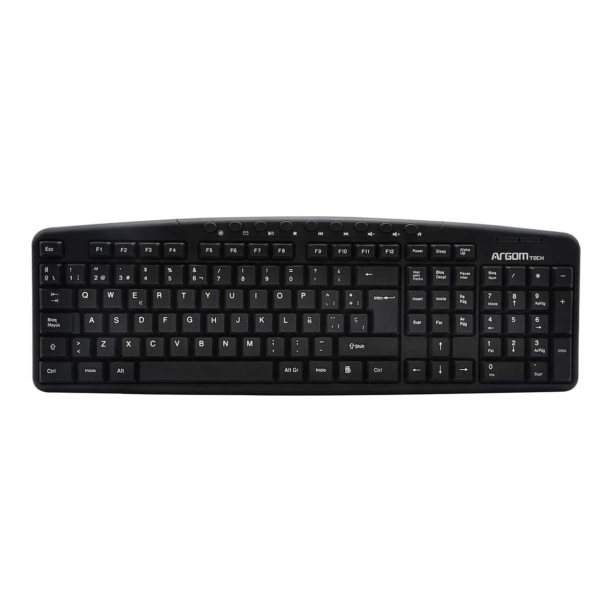 Teclado Multimedia Argomtech ARG-KB-7807 USB - Español