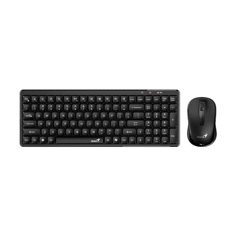 Combo Teclado y Mouse Inalambrico Genius LuxeMate Q8100 Negro 2.4GHz