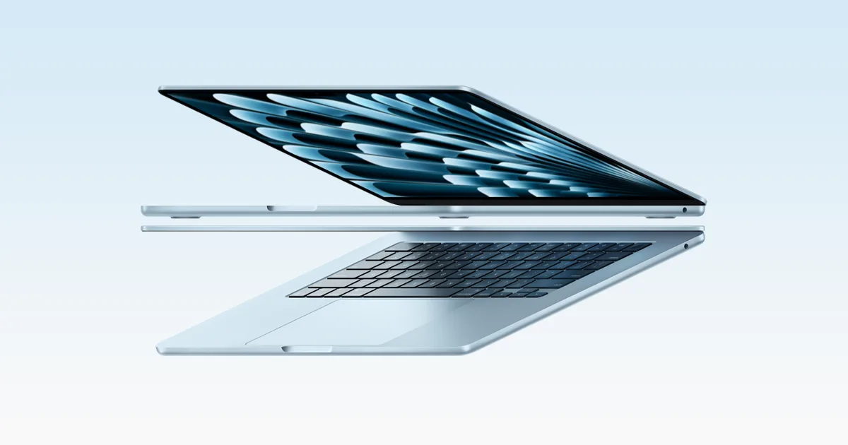 Notebook Apple MacBook Air M5 13.6" Liquid Retina 10-Core CPU 10-Core GPU 16GB 1TB Silver MDH84LE/A