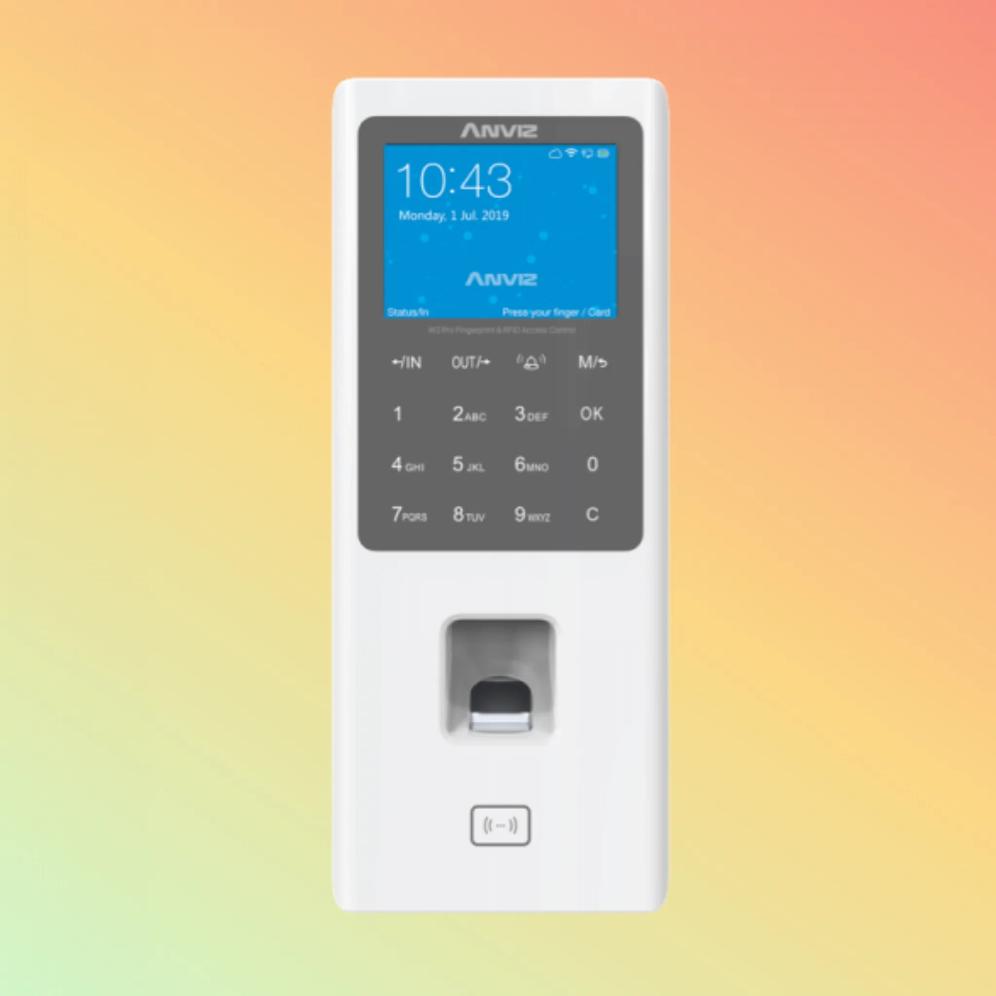 C.ACCESO ANVIZ HUELLA RFID PIN 3K USER CLOUD S/F WIFI
