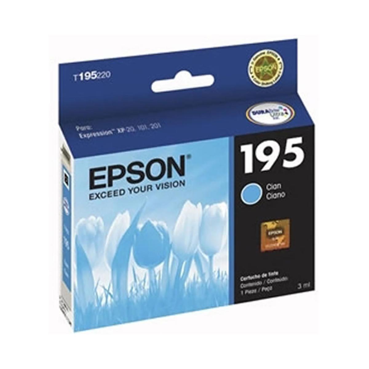 Cartucho De Tinta Epson T195220-AL Cian