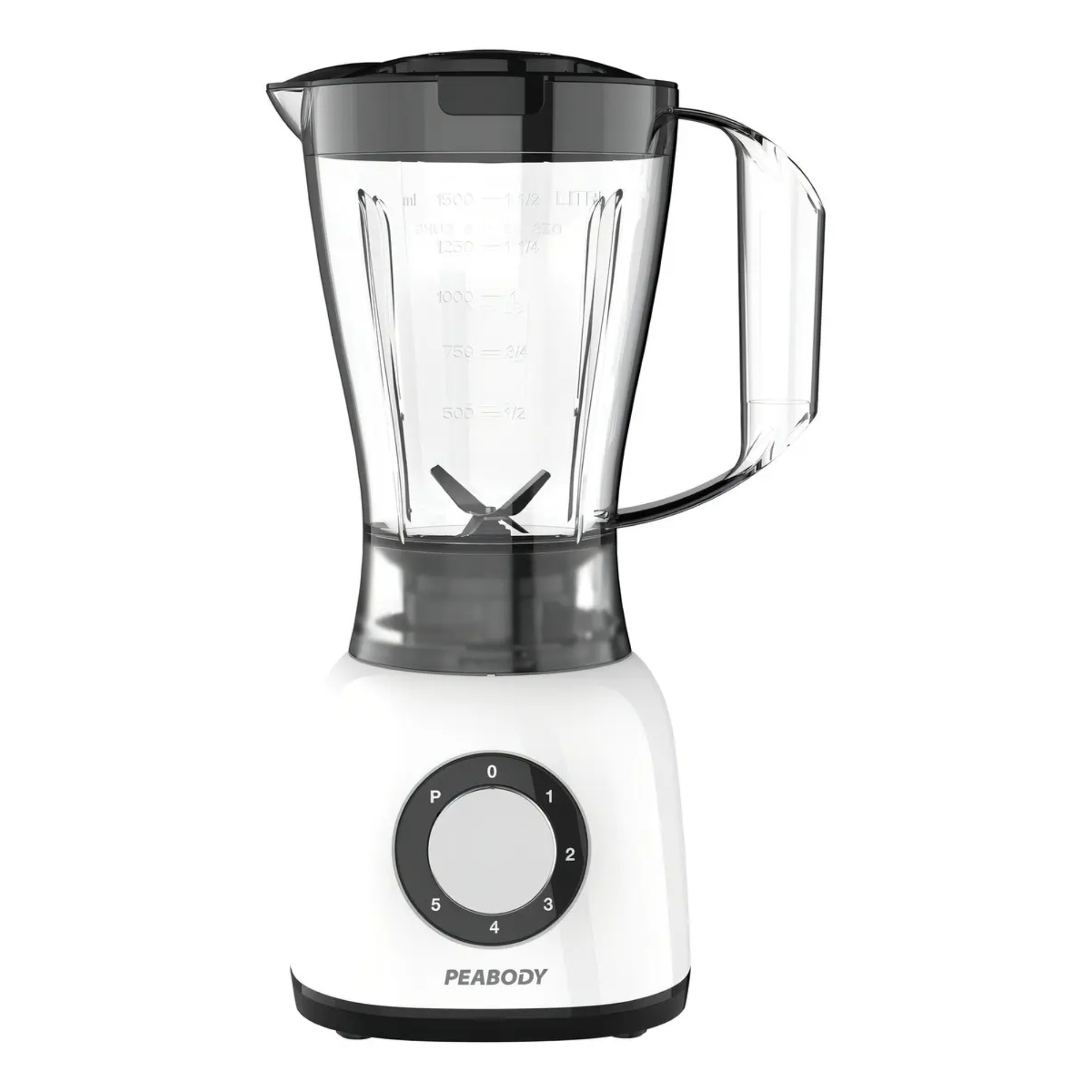Licuadora Peabody Blanca 1.5L 600W 5 Velocidades PE-LN610B