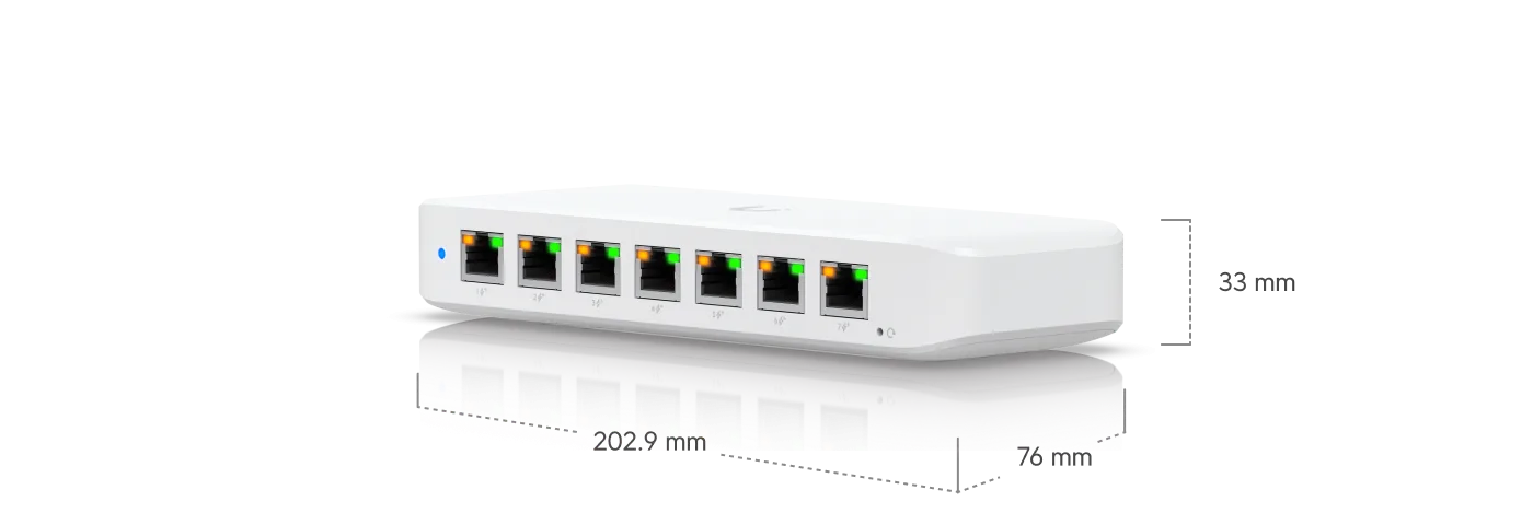 Switch Ubiquiti UniFi Ultra 8 Puertos Gigabit PoE+ Alimentación PoE++ USW-ULTRA