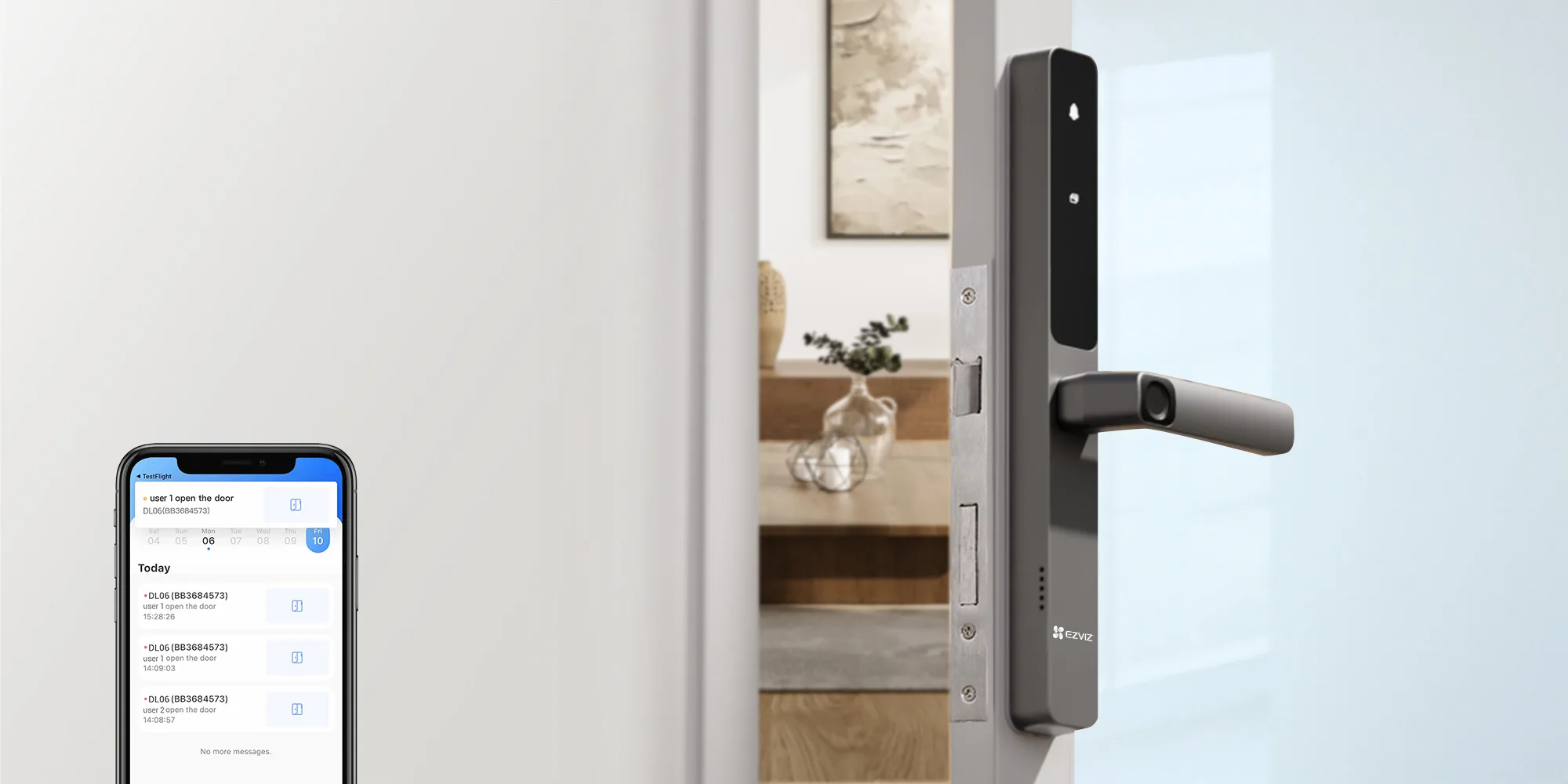 CERRADURA EZVIZ SMART HOME DL06 HUELLA