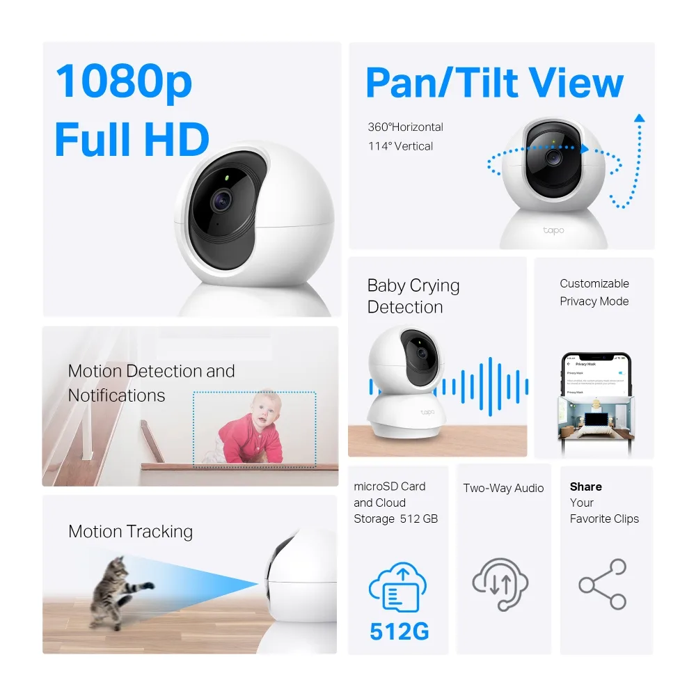 Camara Ip Tp-link Tapo C200 Full Hd 1080p